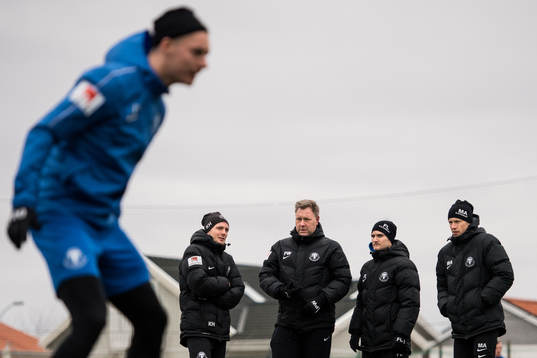 Trelleborgs assisterande Kristian Haynes, tränare Patrick