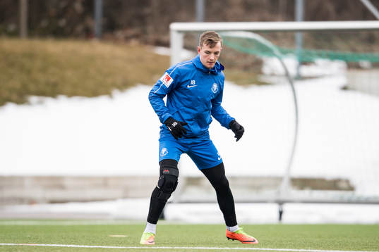 Trelleborgs Hugo Andersson tränar på egen hand