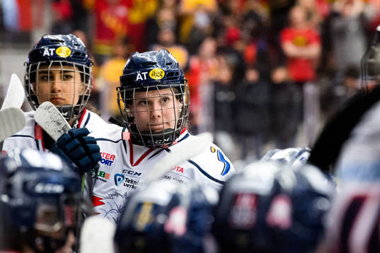 Linköpings spelare deppar i båset