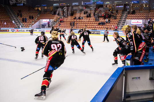 Luleås spelare jublar