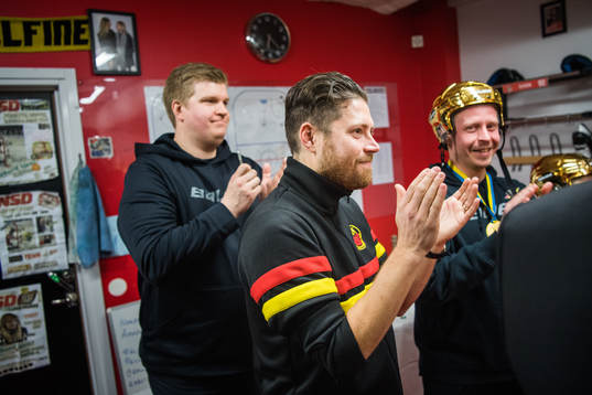 Jakob Porser i Luleås omklädningsrum