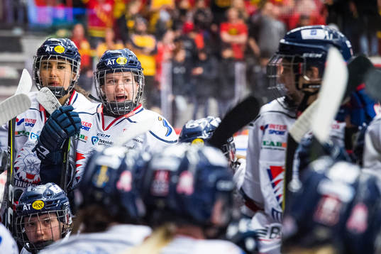 Linköpings Lene Tendenes deppar i båset