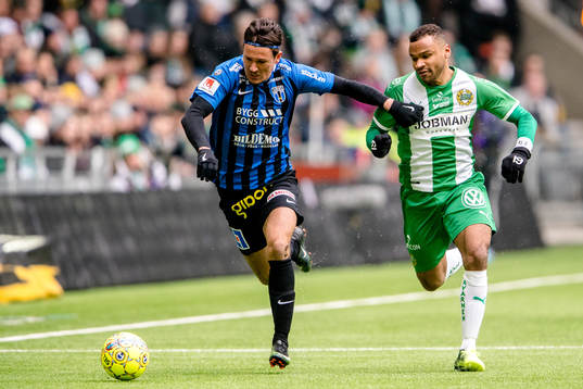 Sirius Stefano Vecchia och Hammarbys Serge-Junior