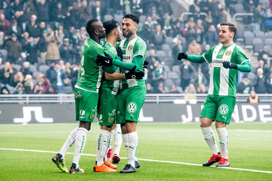 Hammarbys Pa Amat Dibba , Imad Khalili och Jeppe Andersen