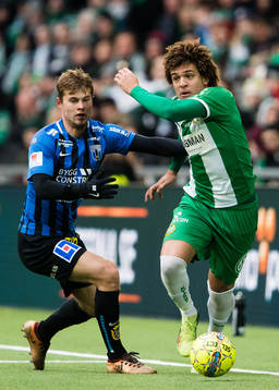 Sirius Sam Lundholm och Hammarbys Neto Borges