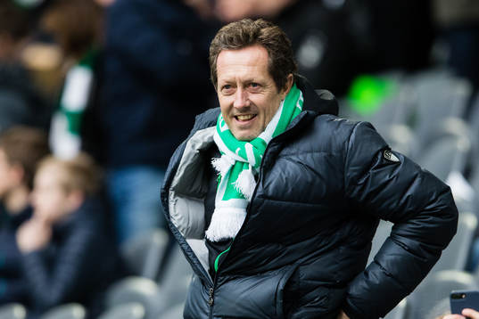 Jonas Björkman på läktaren