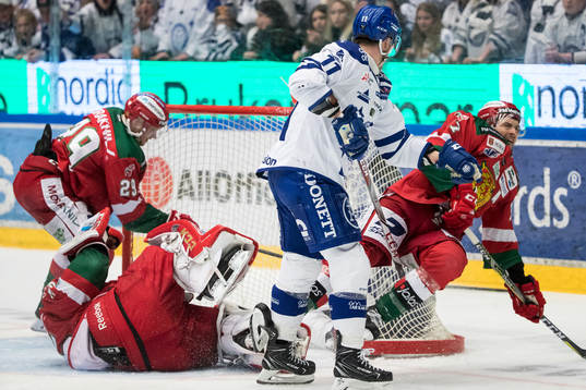 Leksands Martin Karlsson och Moras Daniel Grillfors och