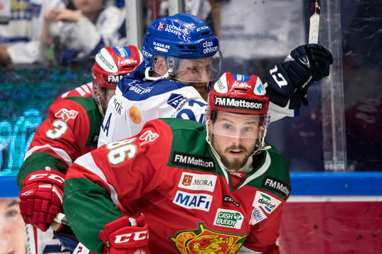 Leksands Mattias Ritola och Moras Mathias Bromé  i