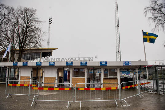 under fotbollsmatchen i Allsvenskan mellan Trelleborg och