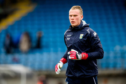 IFK Göteborgs målvakt Pontus Dahlberg före