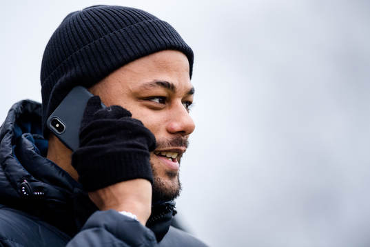 Trelleborgs skadade spelare Salif Camara Jönsson före