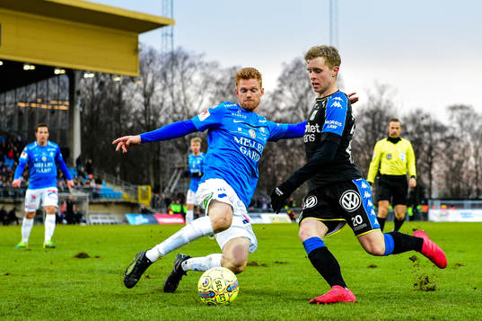Trelleborgs Lasse Nielsen och IFK Göteborgs Sebastian