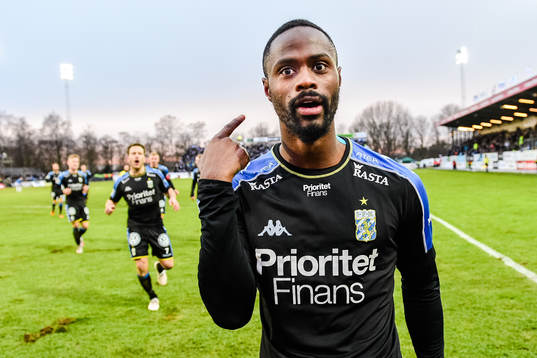 IFK Göteborgs Vajebah Kaliefah Sakor jublar