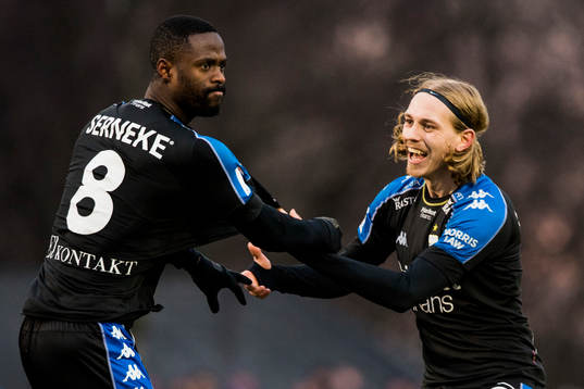 IFK Göteborgs Vajebah Kaliefah Sakor jublar med IFK