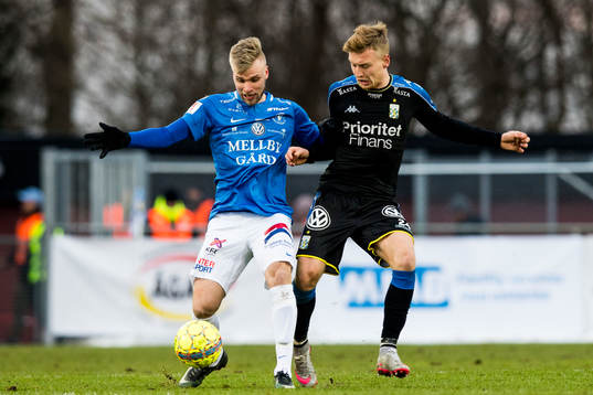 Trelleborgs Robin Nilsson och IFK Göteborgs Sebastian