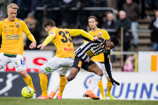 Landskronas Karim Sadat och Falkenbergs Tibor Joza
