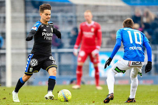 IFK Göteborgs Amin Affane och Trelleborgs Zoran Jovanovic
