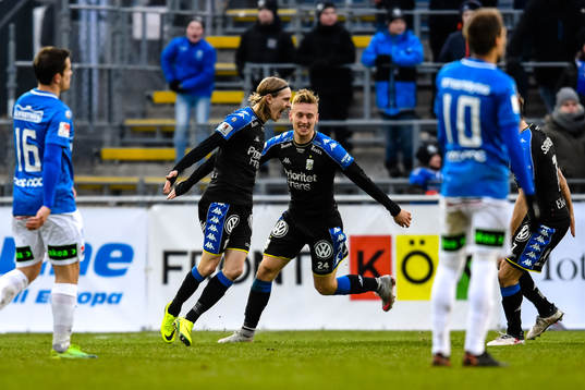 IFK Göteborgs Elias Mar Omarsson och Sebastian Ohlsson