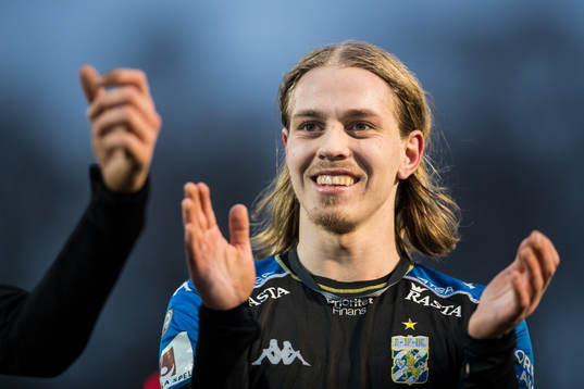 IFK Göteborgs Elias Mar Omarsson jublar