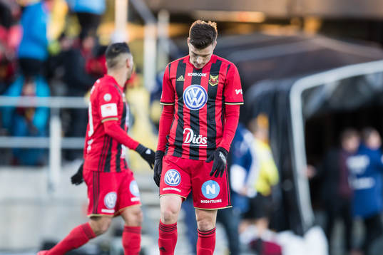 Östersunds Jamie Hopcutt deppar