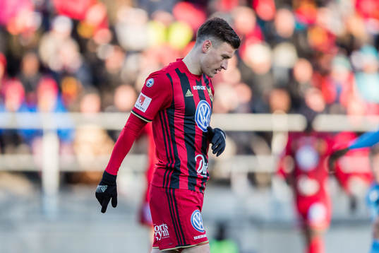Östersunds Jamie Hopcutt deppar