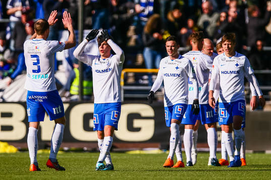 Norrköpings spelare jublar