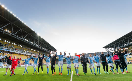 Malmö FFs spelare jublar