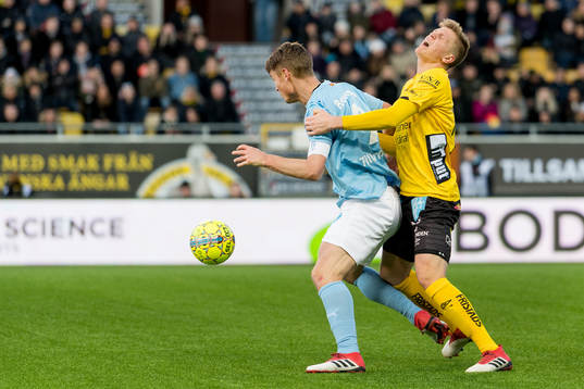 Malmö FFs Markus Rosenberg och Elfsborgs Joakim Nilsson