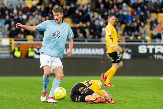 Malmö FFs Markus Rosenberg och Elfsborgs Joakim Nilsson