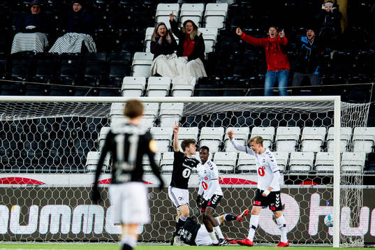 Jacob Rasmussen of Rosenborg reacts