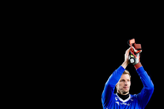 Goalkeeper André Hansen of Rosenborg