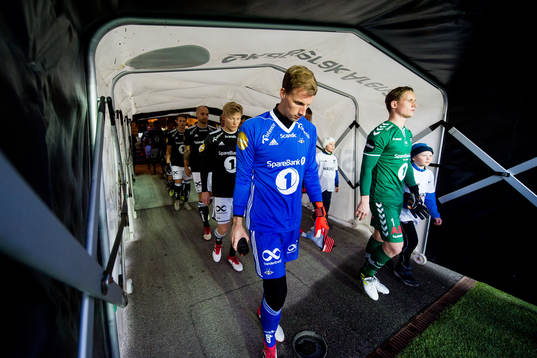 Goalkeeper André Hansen of Rosenborg and goalkeeper Sondre