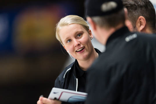 Västergötlands tränare Linn Peterson