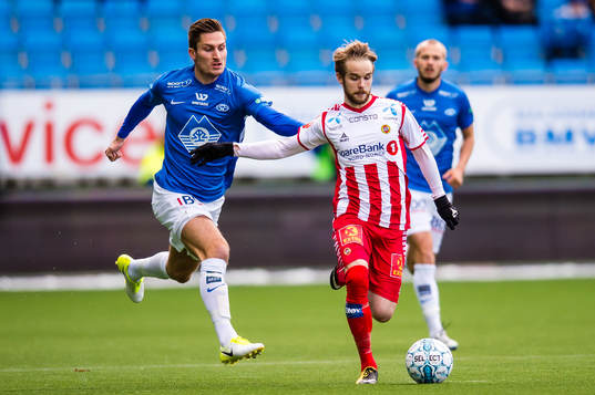 Kristoffer Haugen of Molde and Daniel Mikal Aas Berntsen of