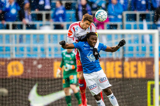 Simen Søraunet Wangberg of Tromsø and Daniel Chima Chukwu