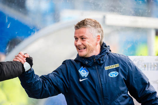 Ole Gunnar Solskjær, head coach of Molde
