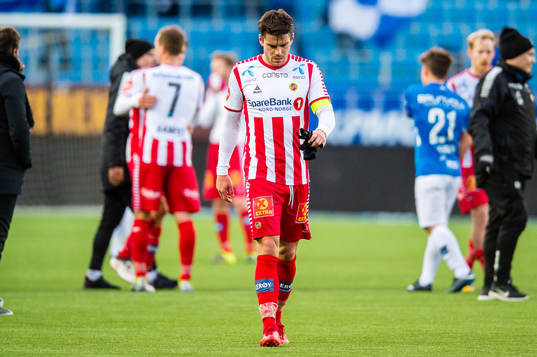 Simen Søraunet Wangberg of Tromsø looks dejected