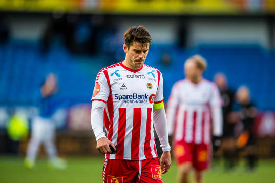 Simen Søraunet Wangberg of Tromsø looks dejected