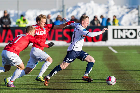 Jørgen Kolstad of Kongsvinger and Steffan Ernemann of