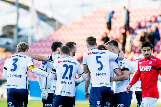 Viljar Helland Vevatne of Viking celebrates with his