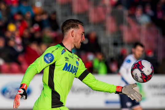 Goalkeeper Tobias Trautner of Kongsvinger