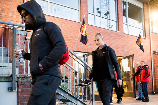Bismar Acosta and Kristoffer Barmen of Brann