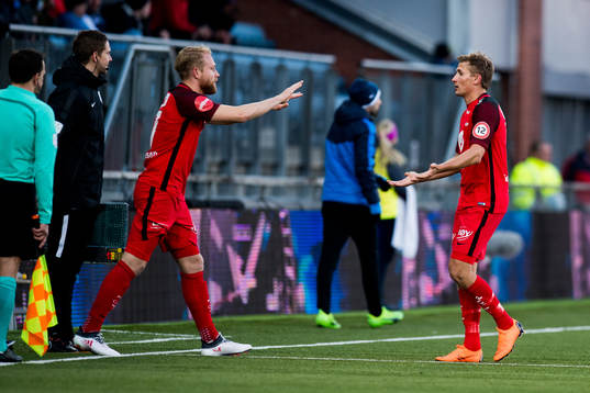 Henrik Johansen and Steffen Lie Skålevik of Brann