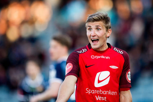 Steffen Lie Skålevik of Brann reacts