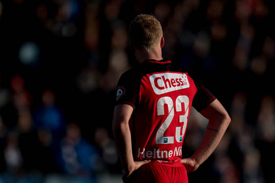 Sivert Heltne Nilsen of Brann looks dejected