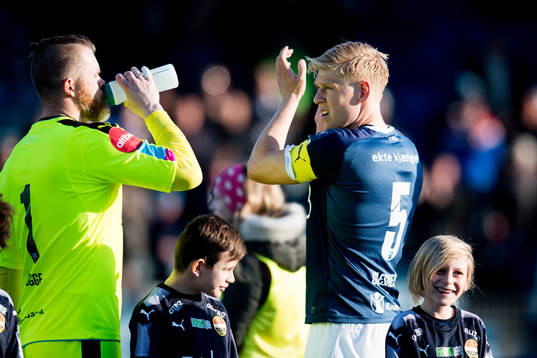 Goalkeeper Espen Bugge Pettersen of Strømsgodset and Jakob