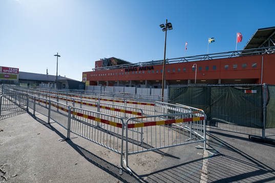 Insläppet för bortasupportrar