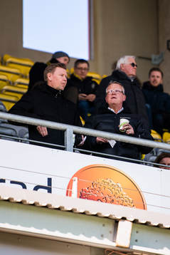 Sveriges förbundskapten Janne Andersson och Peter