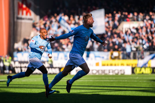 Malmö FFs Mattias Svanberg jublar