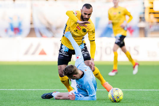 Elfsborgs Issam Jebali och Malmö FFs Mattias Svanberg